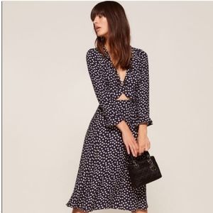 Reformation Heidi Dress in Ditsy Daisy